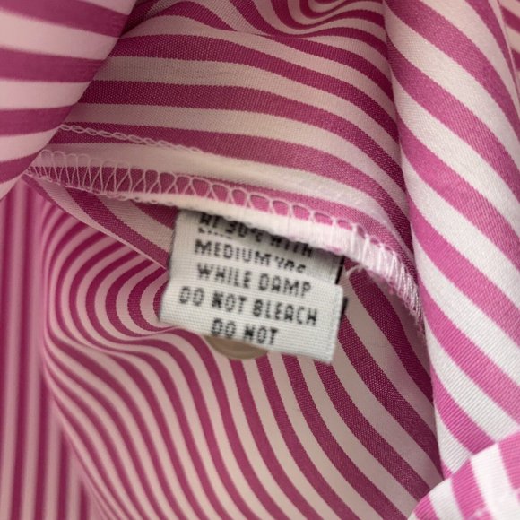 Hawes & Curtis Ladies Shirt Blouse Size 18 Pink Stripe Semi Fitted *NEW* - Picture 10 of 13